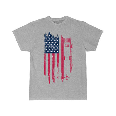 Patriotic Airplane Aviation Pilot American Flag T-SHIRT THE AV8R